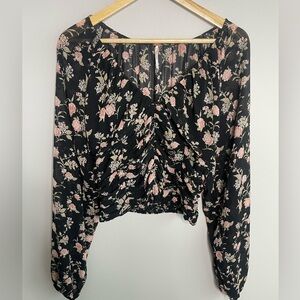 Free People Floral Blouse